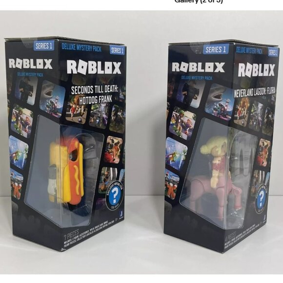 Roblox Deluxe Mystery Pack Hot Dog Frank & Flora Lot of 2 - Picture 2 of 4
